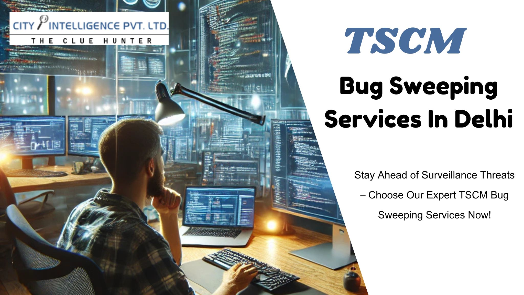 TSCM Bug Sweeping Services in Delhi