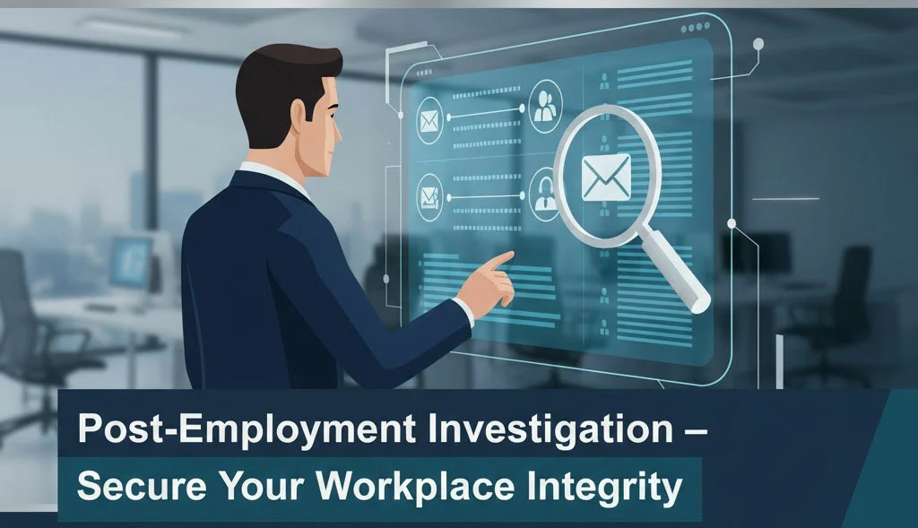 Post employment investigation by private detective agency