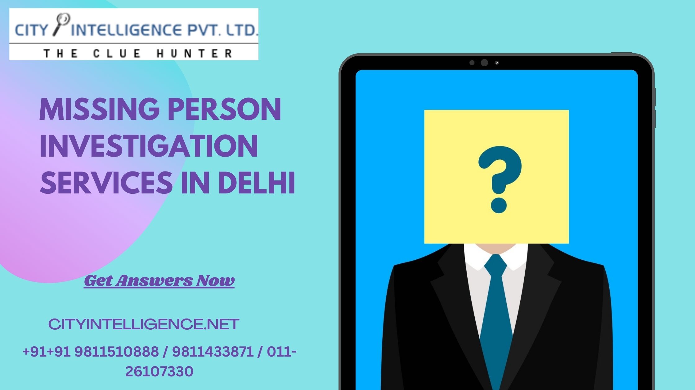 Missing Person Investigation Services in Delhi