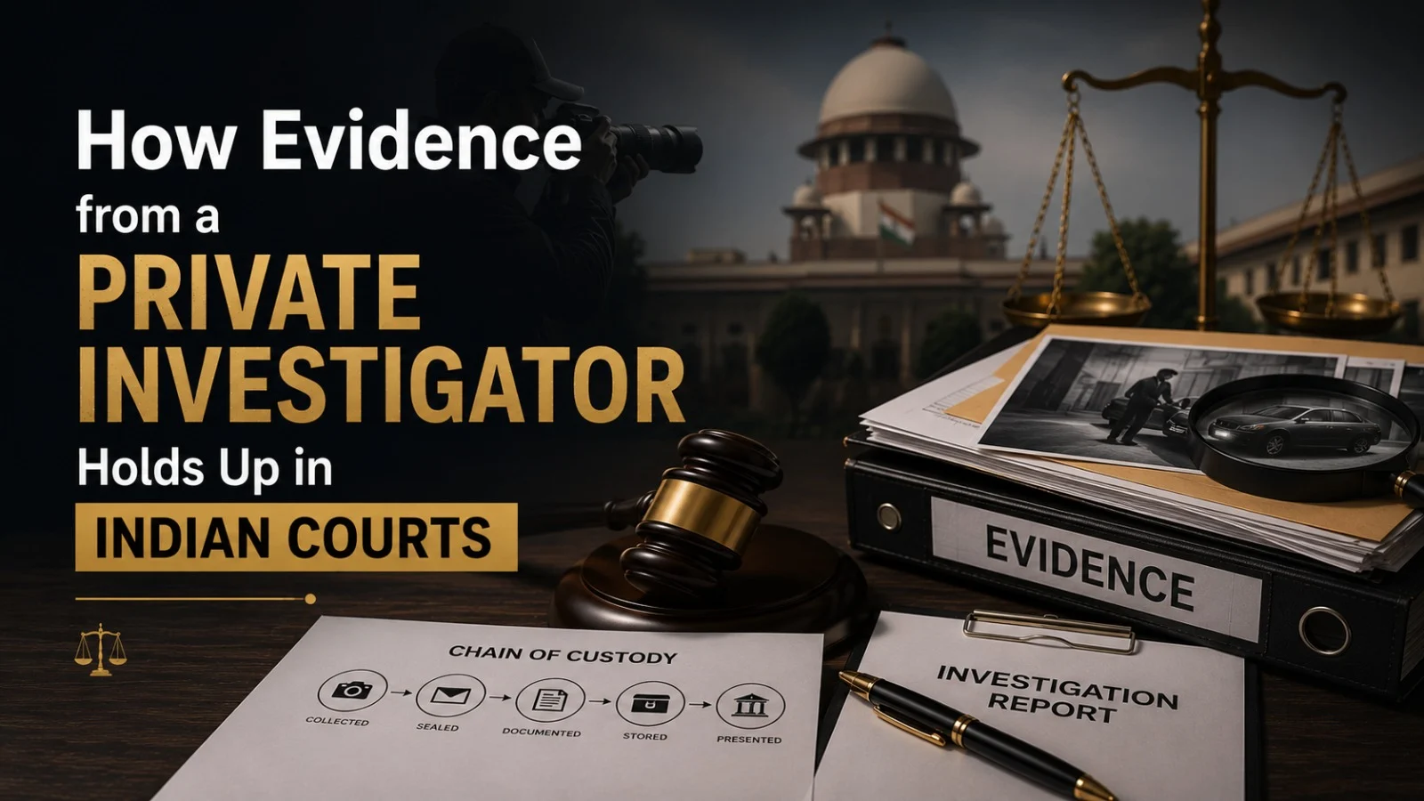 How Evidence from a Private Investigator Holds Up in Indian Courts