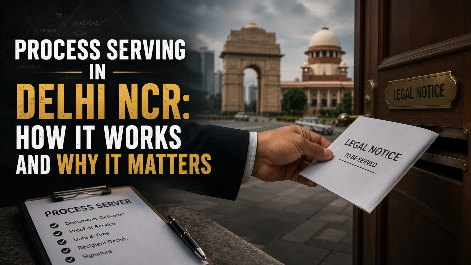 Process Serving in Delhi NCR: How It Works and Why It Matters