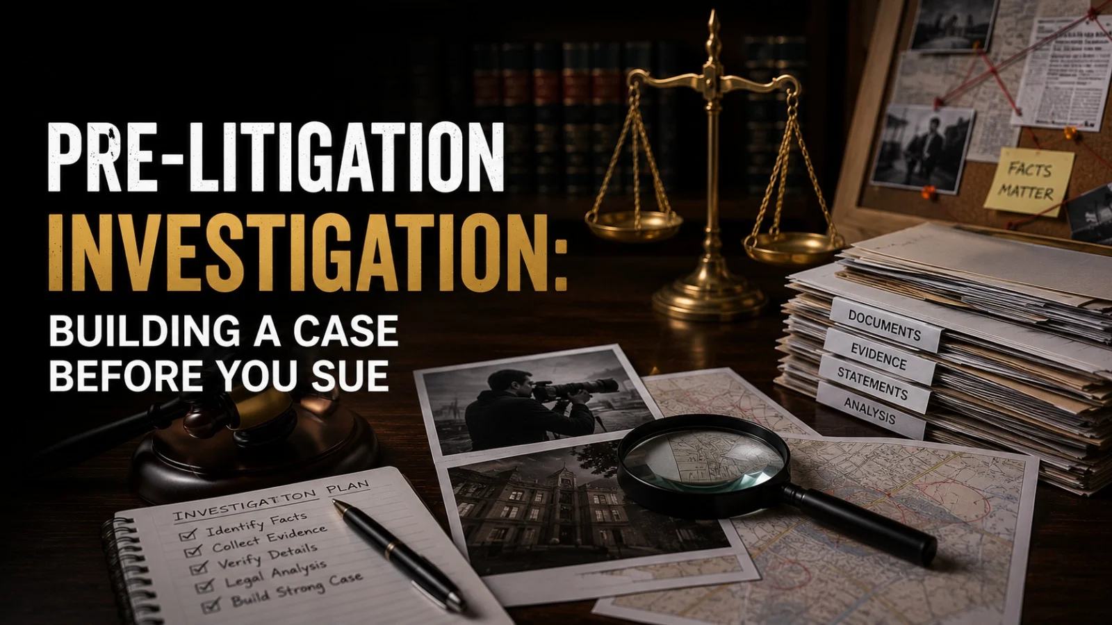Pre-Litigation Investigation: Building a Case Before You Sue